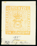 Stamp of Sweden Sweden - 1855 3s including the error of colour, group of eleven items