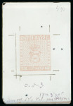 Stamp of Sweden Sweden - 1855 3s including the error of colour, group of eleven items