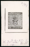 Stamp of Sweden Sweden - 1855 3s including the error of colour, group of eleven items