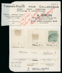 Stamp of Sweden Sweden - 1855 3s including the error of colour, group of eleven items
