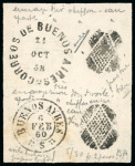 Stamp of Argentina » Buenos Aires Buenos Aires - 1858-59 "Barquitos" Issues, group of 80 items