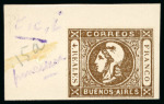 Stamp of Argentina » Buenos Aires Argentina, Buenos Aires - 1859 "Cabecitas" - "Liberty Head" 4r, group of 12 items