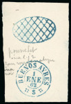 Stamp of Argentina » Buenos Aires Argentina, Buenos Aires - 1859 "Cabecitas" - "Liberty Head" 4r, group of 12 items