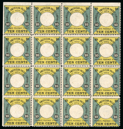Stamp of Venezuela » German HAPAG Mail  1875, Hamburg American Packet Company, complete sheet