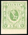 Stamp of German States » Bremen German States, Bremen - 1855-61 Issues, group of 35 items
