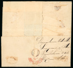 Stamp of Brazil » 1866-83 Dom Pedro » 1877-78 Roulette "White Beard" Issue 1877, 100r green (9), the third largest franking on cover