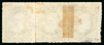 Stamp of Brazil » 1866-83 Dom Pedro » 1877-78 Roulette "White Beard" Issue 1877, 200r black, two strips of three, used in black and blue