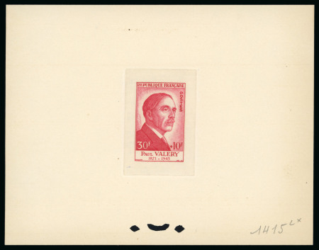 Stamp of France » Émissions à partir de 1900 1954, Série Célébrités Y&T n°989/994, épreuves
