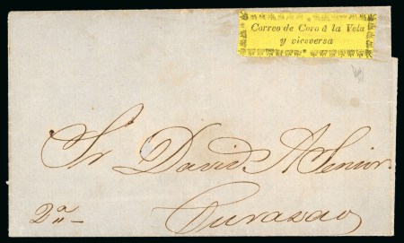 Stamp of Venezuela » Coro-La Vela Issues 1869, Lettersheet sent to Curaçao, in the Dutch West