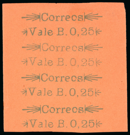 Stamp of Venezuela » 1902-1903 Maritime Blockade » Carúpano 1902-1903, Study on three album pages of the Carupano