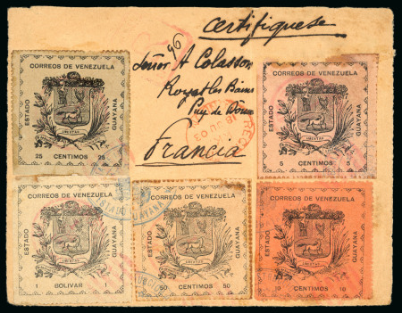 Stamp of Venezuela » 1902-1903 Maritime Blockade » Guayana 1903, Front of Registered cover sent from Ciudad, Bolivar