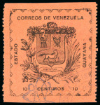 Stamp of Venezuela » 1902-1903 Maritime Blockade » Guayana 1903 Large Guayana issue, complete set of five value,
