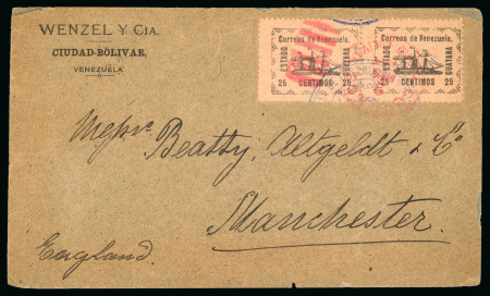 Stamp of Venezuela » 1902-1903 Maritime Blockade » Guayana 1903 (Apr 25), Envelope from Ciudad Bolivar to Manchester