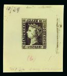 Stamp of Spain Spain - 1850 First Issue, the astonishing assembly made up of 57 items