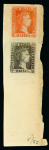 Stamp of Spain Spain - 1850 First Issue, the astonishing assembly made up of 57 items