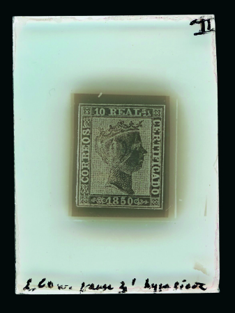 Stamp of Spain Spain - 1850 First Issue, the astonishing assembly made up of 57 items