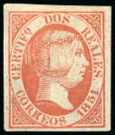 Stamp of Spain Spain - 1851 2 reales & 5 reales, an exceptional assembly of 66 items