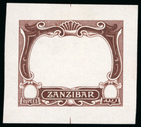 Stamp of Zanzibar » The Zanzibar Post Office (1895-1964) 1908 View of Port set of three proofs for the Rupee
