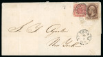 Stamp of Venezuela » Maritime Postal History » Incoming Mail 1871 Cover sent from St Thomas to New York, franked