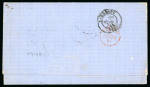 Stamp of Venezuela » Maritime Postal History 1871 (Nov 8), Entire sent from Caracas to Bordeaux,