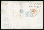 Stamp of Great Britain » 1841 2d Blue 1846 (Sep 18) entire letter from Greenock to Bombay,