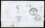 Stamp of Venezuela » Maritime Postal History 1873 (April 9), Entire sent from La Guaira to Bordeaux,