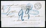 Stamp of Venezuela » Maritime Postal History 1873 (April 9), Entire sent from La Guaira to Bordeaux,