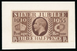 Stamp of Great Britain » King George V » 1924-36 Issues 1935 Silver Jubilee 1 1/2d. imperforate colour trial
