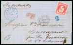 Stamp of Venezuela » Maritime Postal History » Incoming Mail 1863 (July 1), Entire sent from La Havre to Carúpano