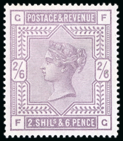 Stamp of Great Britain » 1855-1900 Surface Printed » 1883-84 & 1888 High Values 1883-84 2/6d. lilac, FG, fine unmounted mint; a very