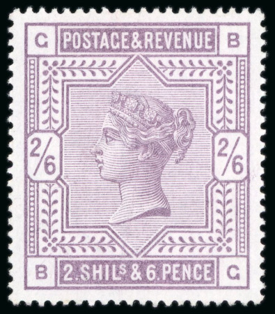 Stamp of Great Britain » 1855-1900 Surface Printed » 1883-84 & 1888 High Values 1883-84 2/6d. lilac, BG, fine unmounted mint; a very
