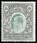 Stamp of Nyasaland 1897-1908 Selection of three high values comprising
