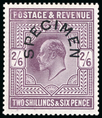 Stamp of Great Britain » King Edward VII » 1902-10 De La Rue Issues 1902 2/6d. lilac, 5/- bright carmine, 10/- ultramarine