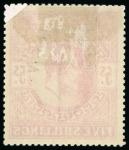 Stamp of Great Britain » King Edward VII » 1902-10 De La Rue Issues 1902 2/6d. lilac, 5/- bright carmine, 10/- ultramarine