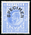 Stamp of Great Britain » King Edward VII » 1902-10 De La Rue Issues 1902 2/6d. lilac, 5/- bright carmine, 10/- ultramarine