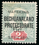 Stamp of South Africa » Mafeking 1900 Mafeking Besieged, 6d on 2d green and carmine,mint
