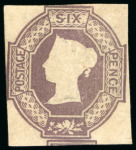 Stamp of Great Britain » 1847-54 Embossed 1847-54 Embossed 6d. purple, good margins (close in