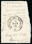 Stamp of Argentina Argentina - 1862 "Escuditos" 15c, three essays of the