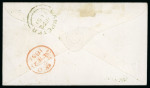 Stamp of Great Britain » 1841 1d Red 1851 (Dec. 22) envelope from Lampeter to London, bearing
