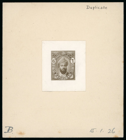 Stamp of Zanzibar » The Zanzibar Post Office (1895-1964) 1926 6c photographic essay of the approved design