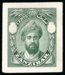 Stamp of Zanzibar » The Zanzibar Post Office (1895-1964) 1926 master die proof of the cents value with void