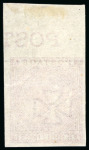 Stamp of Great Britain » 1855-1900 Surface Printed » 1867-83 High Values 1867 5/- Rose, AF, pl.4, a magnificent marginal imprimatur