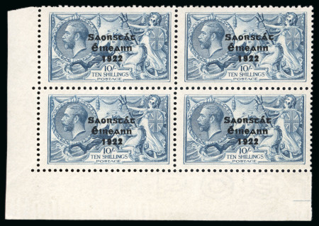 Stamp of Ireland 1922-2310/- corner block of four from the lower left