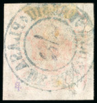 Stamp of Romania » United Principalities 1862-1864 1862, 6par red, large margins, cancelled by a blue