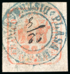 Stamp of Romania » United Principalities 1862-1864 1862, 6par red, large margins, cancelled by a blue