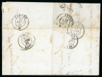 Stamp of France » Type Cérès de 1849-1850 1849, Lettre pour Vevey (Suisse), affranchissement