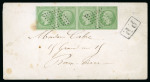 Stamp of Colonies françaises 1872, Lettre envoyée de Point-à-Pitre (Guadeloupe-Grande
