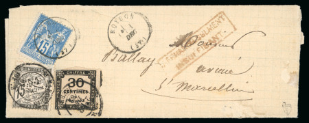Stamp of France » Type Sage 1876-1900 1882, Lettre pour St Marcelin (Isère), affranchissement