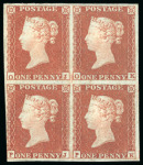 Stamp of Great Britain » 1841 1d Red 1841 1d red OJ/PK, wmk small Crown, blued paper, mint