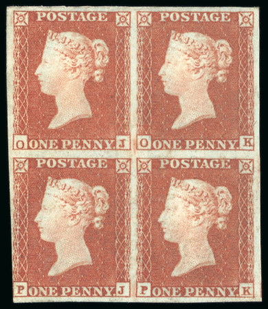Stamp of Great Britain » 1841 1d Red 1841 1d red OJ/PK, wmk small Crown, blued paper, mint